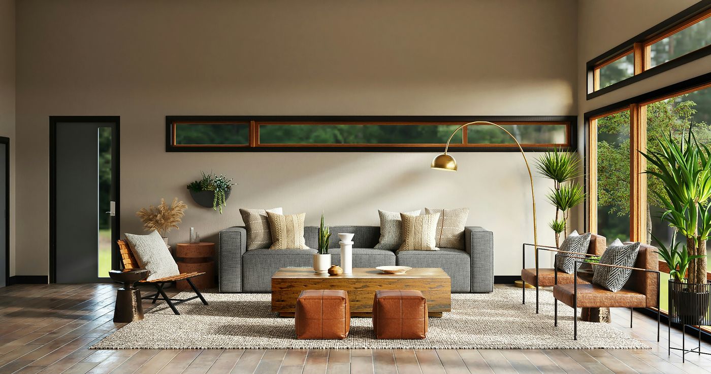Residential living room interior